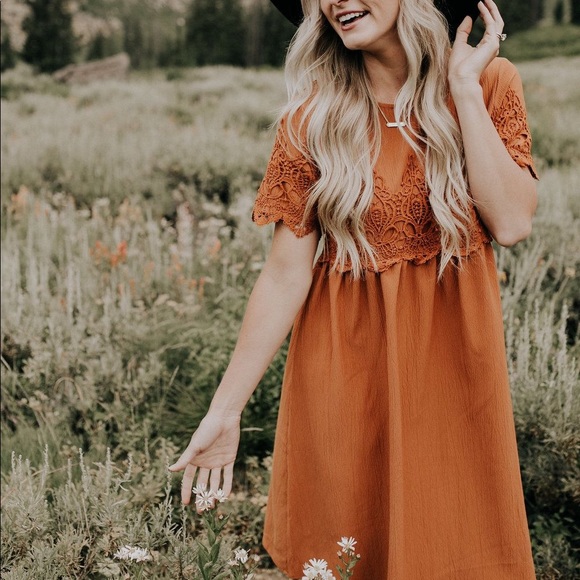 Roolee Dresses & Skirts - Roolee burnt orange dress - worn once!